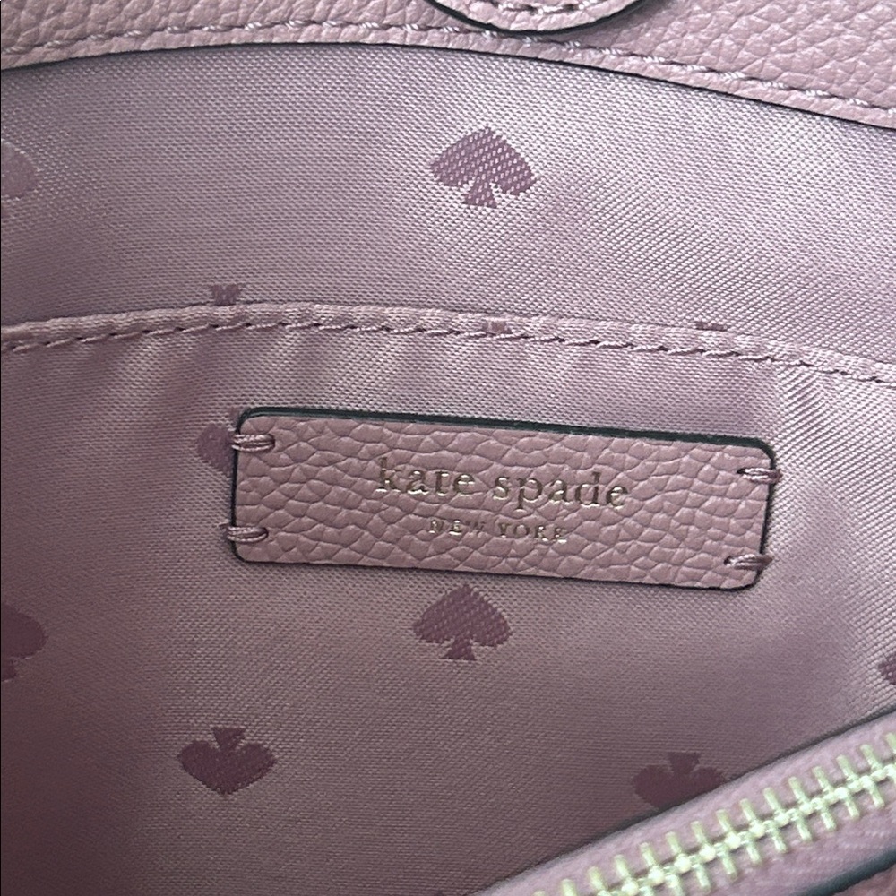 Kate Spade NY Briar Lane Gala Pink/Cream Floral Leather Shoulder Bag Purse 🌸🌸 - Picture 10 of 10